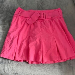 Aerie Fuchsia Pleated Mini Skirt with Belt